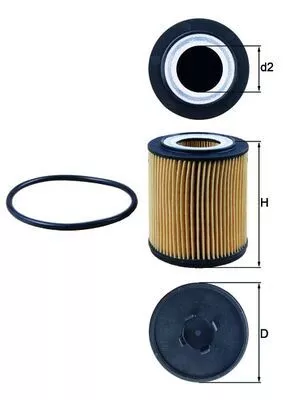 Oil Filter KNECHT OX 182D)