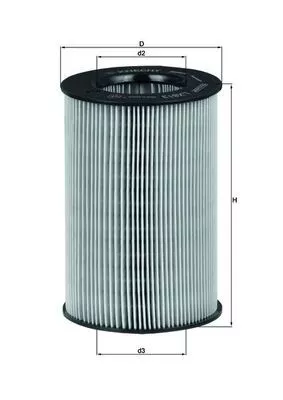 Luchtfilter KNECHT LX 813)