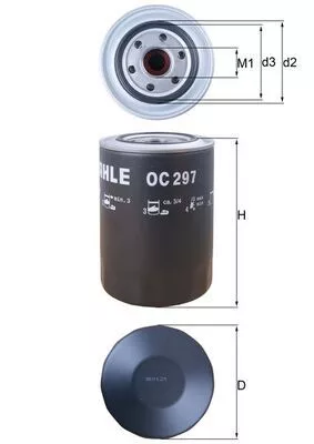 Oil Filter KNECHT OC 297)