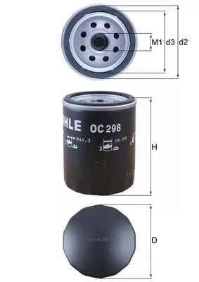 Oliefilter KNECHT OC 298)