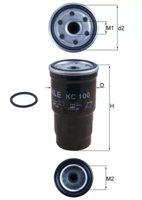 Fuel Filter KNECHT KC 100D)