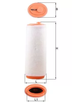Air Filter KNECHT LX 823)