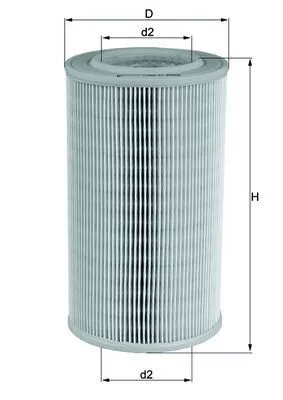 Luchtfilter KNECHT LX 803)