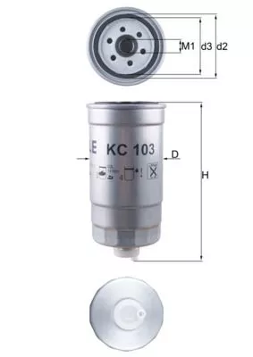 Fuel Filter KNECHT KC 103)