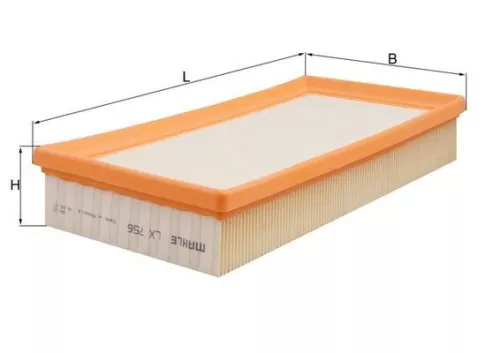 Luchtfilter KNECHT LX 756)