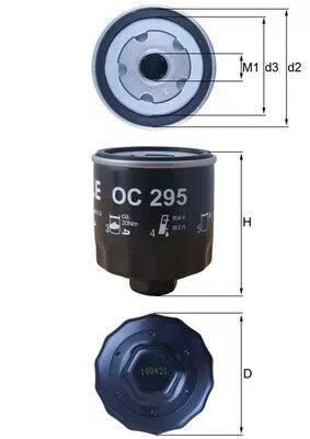 Oil Filter KNECHT OC 295)