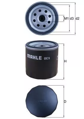 Oil Filter KNECHT OC 5)