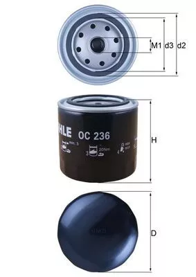 Oil Filter KNECHT OC 236)