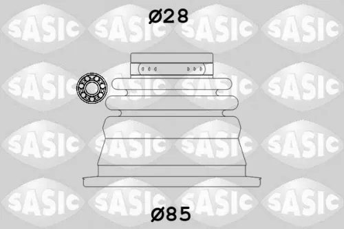 Balgset, aandrijfas SASIC 4003451)