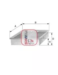 Luchtfilter SOFIMA S 3030 A)