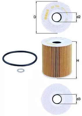Oil Filter KNECHT OX 156D)