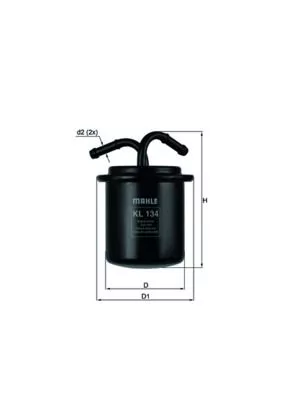 Brandstoffilter KNECHT KL 134)