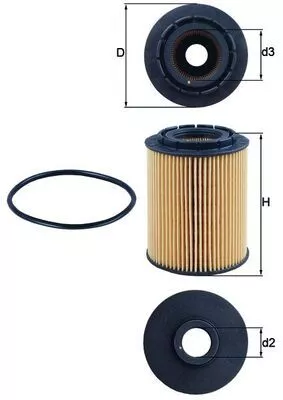 Oil Filter KNECHT OX 160D)