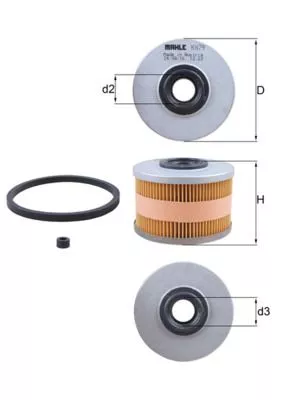 Fuel Filter KNECHT KX 79D)