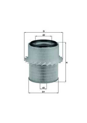 Luchtfilter KNECHT LX 673)