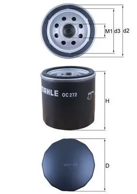 Oil Filter KNECHT OC 272)