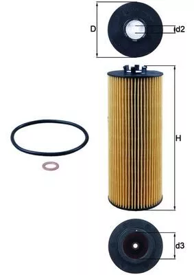 Oil Filter KNECHT OX 164D)