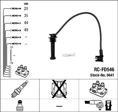 Ontstekingskabelset NGK 0641)