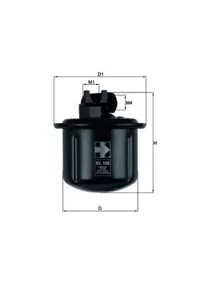 Brandstoffilter KNECHT KL 108)