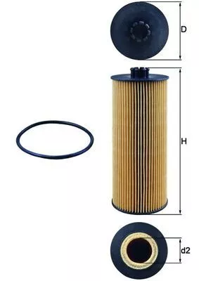 Oliefilter KNECHT OX 155D)