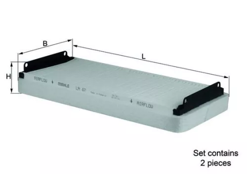 Filter, cabinelucht KNECHT LA 47/S)