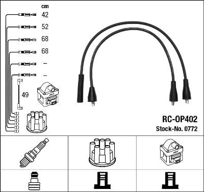 Ontstekingskabelset NGK 0772)