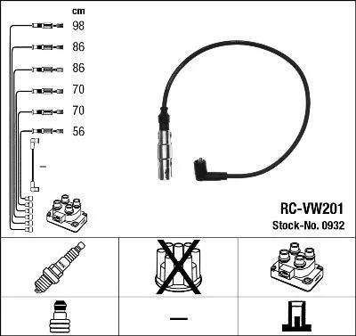 Ontstekingskabelset NGK 0932)