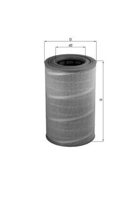Luchtfilter KNECHT LX 612)