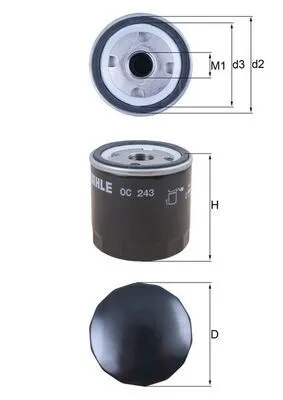 Oil Filter KNECHT OC 243)
