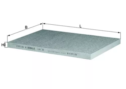 Filter, cabinelucht KNECHT LAK 36)