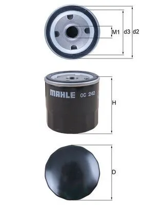 Oil Filter KNECHT OC 242)