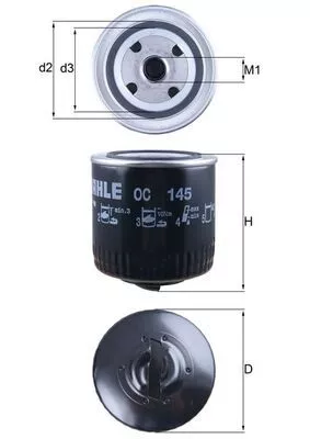 Oil Filter KNECHT OC 145)