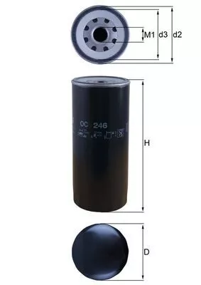 Oil Filter KNECHT OC 246)