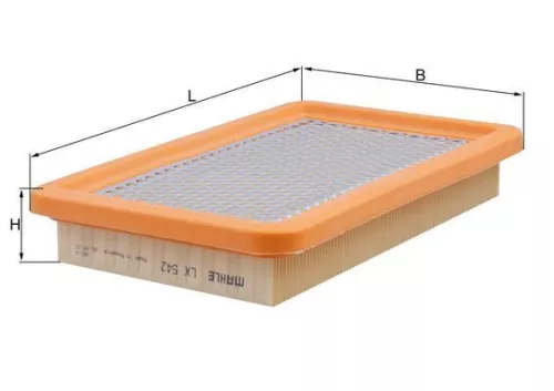 Luchtfilter KNECHT LX 542)