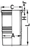 Cilindervoering KOLBENSCHMIDT 89186110)