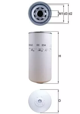 Oil Filter KNECHT OC 234)