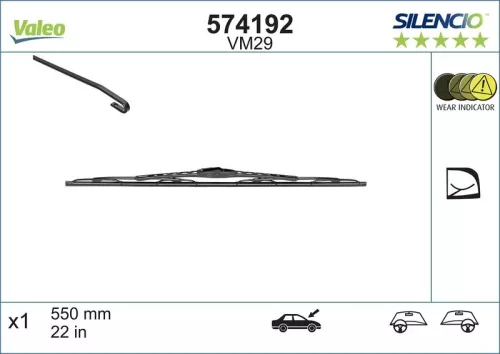 Ruitenwisser VALEO 574192)