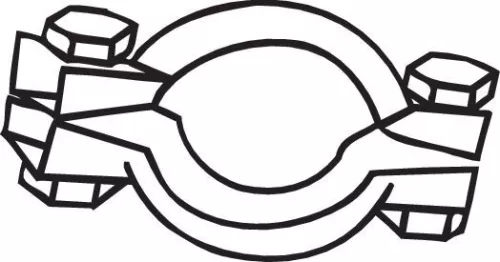 Clamping Piece, exhaust system BOSAL 254-950)
