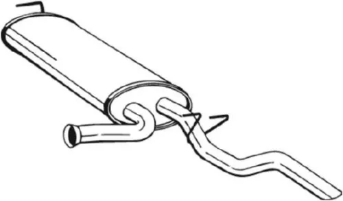 Achterdemper BOSAL 279-911)
