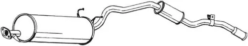 Achterdemper BOSAL 286-233)