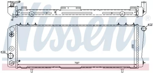 Radiator, motorkoeling NISSENS 60986)