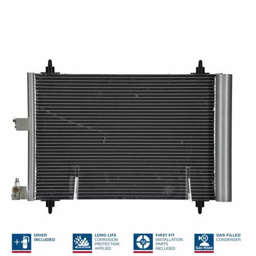 Condenser, air conditioning NISSENS 94542)