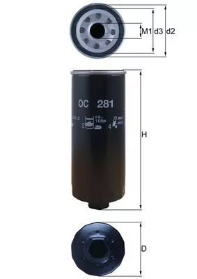 Oliefilter KNECHT OC 281)