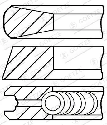 Zuigerveerenset GOETZE ENGINE 08-114700-00)