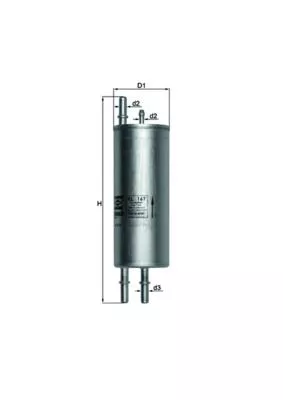Brandstoffilter KNECHT KL 167)