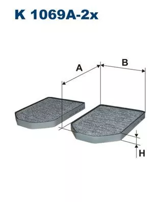 Filter, cabinelucht FILTRON K 1069A-2x)
