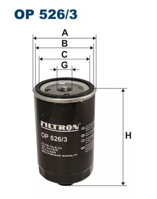 Oil Filter FILTRON OP 526/3)