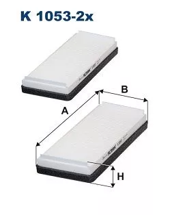 Filter, cabinelucht FILTRON K 1053-2x)