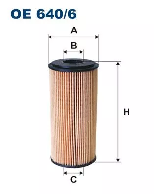 Oliefilter FILTRON OE 640/6)