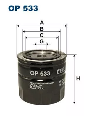 Oil Filter FILTRON OP 533)